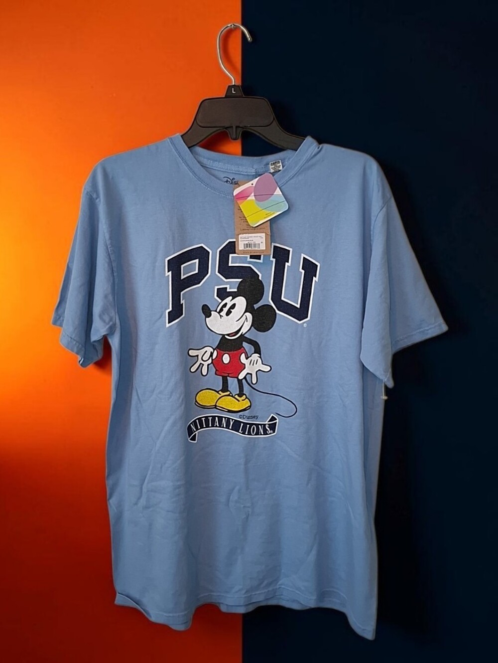 Disney Light Blue PSU Mickey Graphic Tee